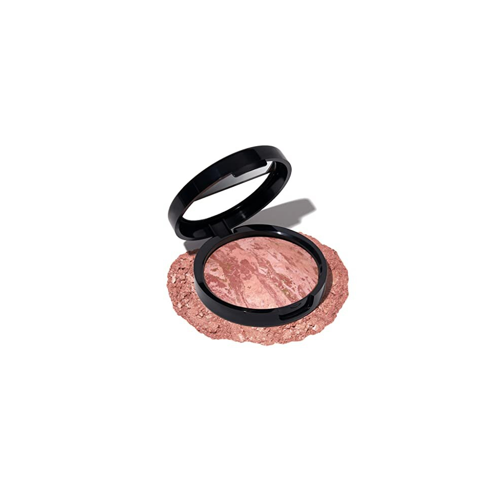 LAURA GELLER NEW YORK Baked Blush-n-Bronze Marbleized 2-in-1 Sculpting Bronzer Blush - Rose Bronze - Contour Face with a Radiant Flush