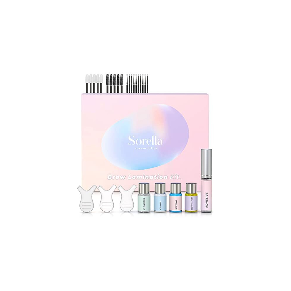 Sorella Cosmetics Brow Lamination Kit | Professional Eyebrow Lamination Kit | Diy At Home Keratin Brow Lift Kit For Fuller, Thicker Brows | Easy To Use, Long Lasting |