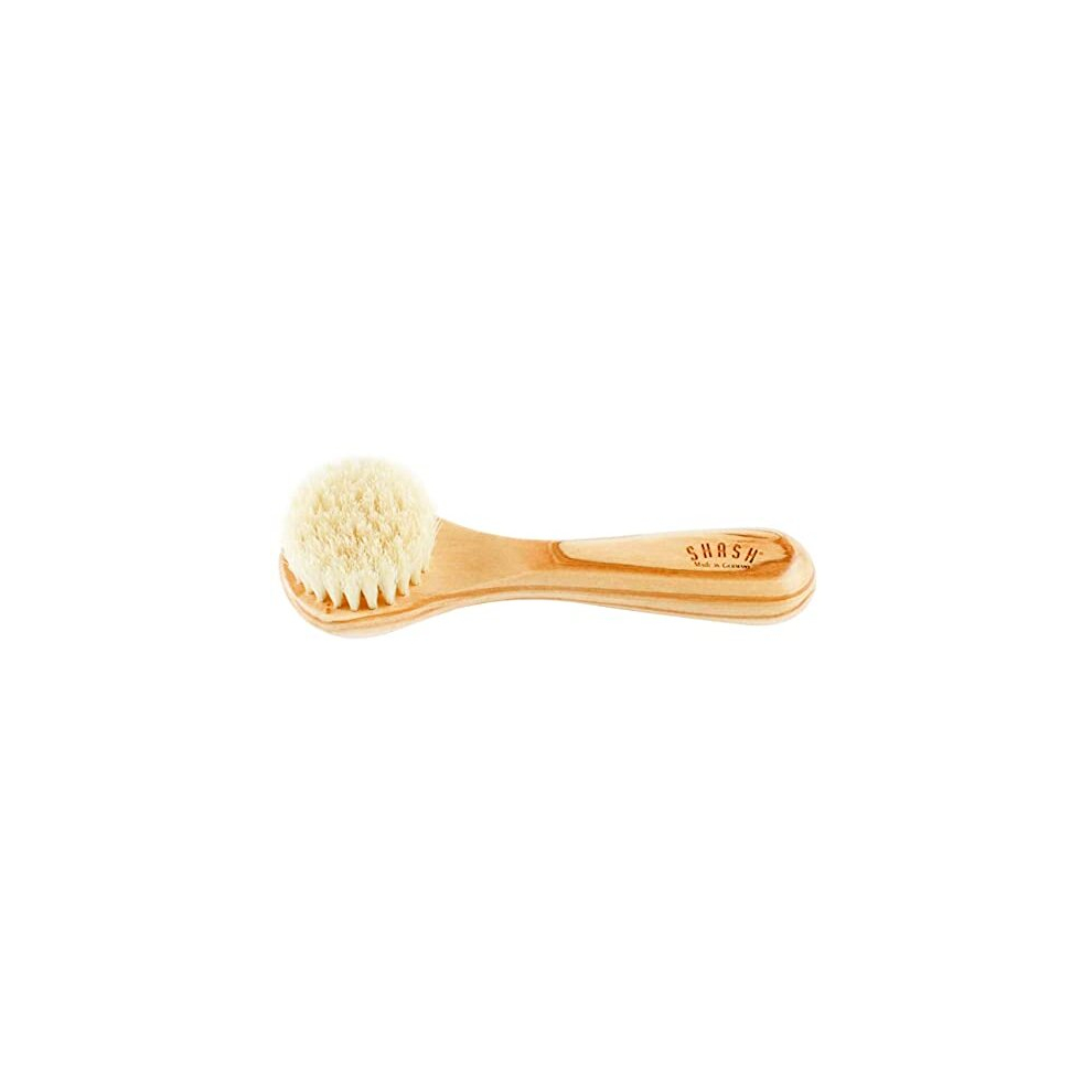 Shash Since 1869 Hand Made In Germany - Intense 100% Boar Bristle Face Brush, Gently Exfoliates Skin To Reduce Flaking And Fine Lines - Promotes An Even,