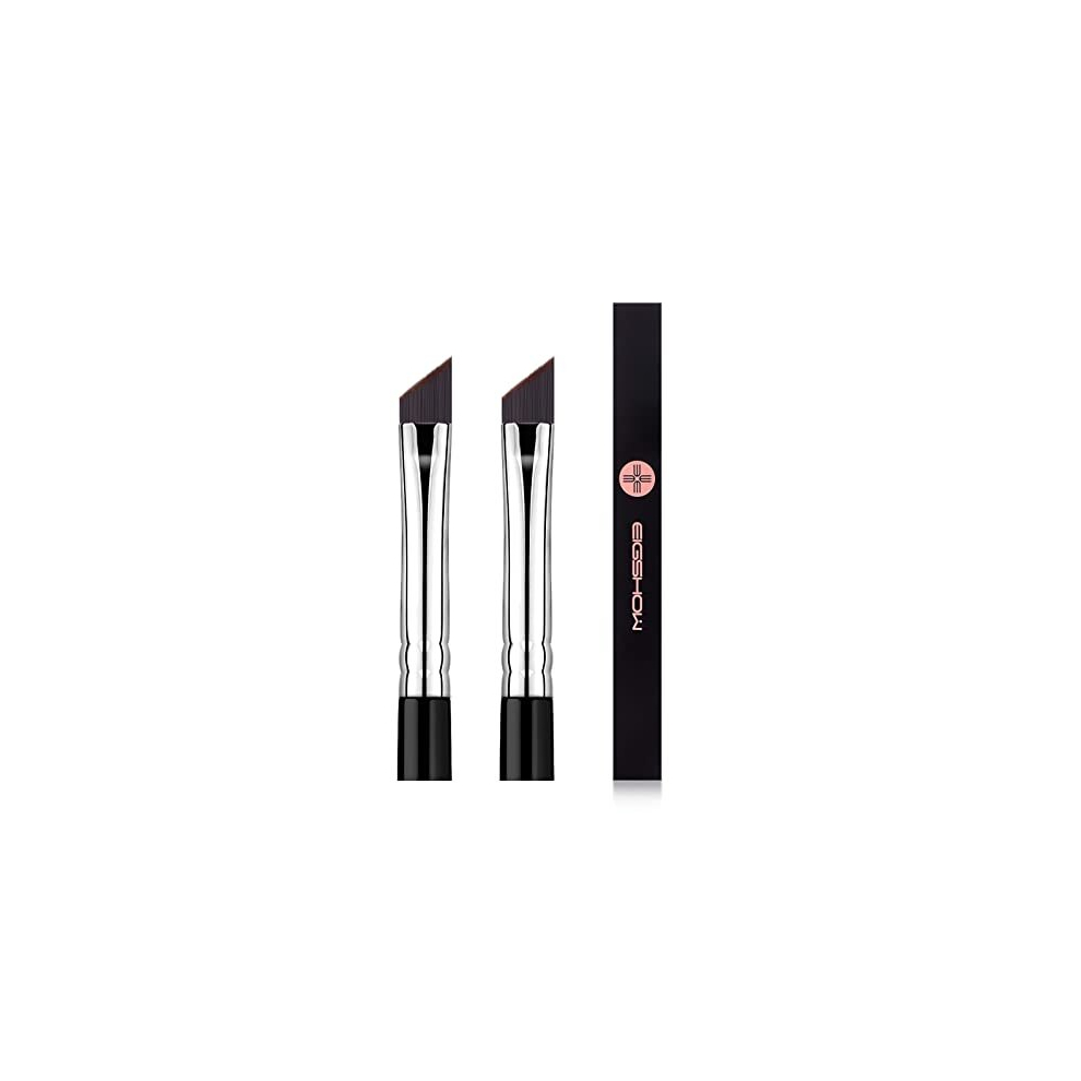 Eigshow Eyeliner Makeup Brush 2Pcs Makeup Angle Eyebrow Kabuki Brush Portable Eye Powder Foundation Brush, Beauty Cosmetic Tool