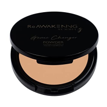 Flawless Setting Pressed Face Powder, Translucent Matte Texture Compact Foundation For Black and Brown Skin Tone Women with Mirror, Long Wear, Smooth