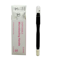 Very Very Sharp Disposable Microblading Pens 14/16/18 Pins Microblading Needles Diameter 0.2mm With Pigment Brush Microblading Pen Disposable Black 10