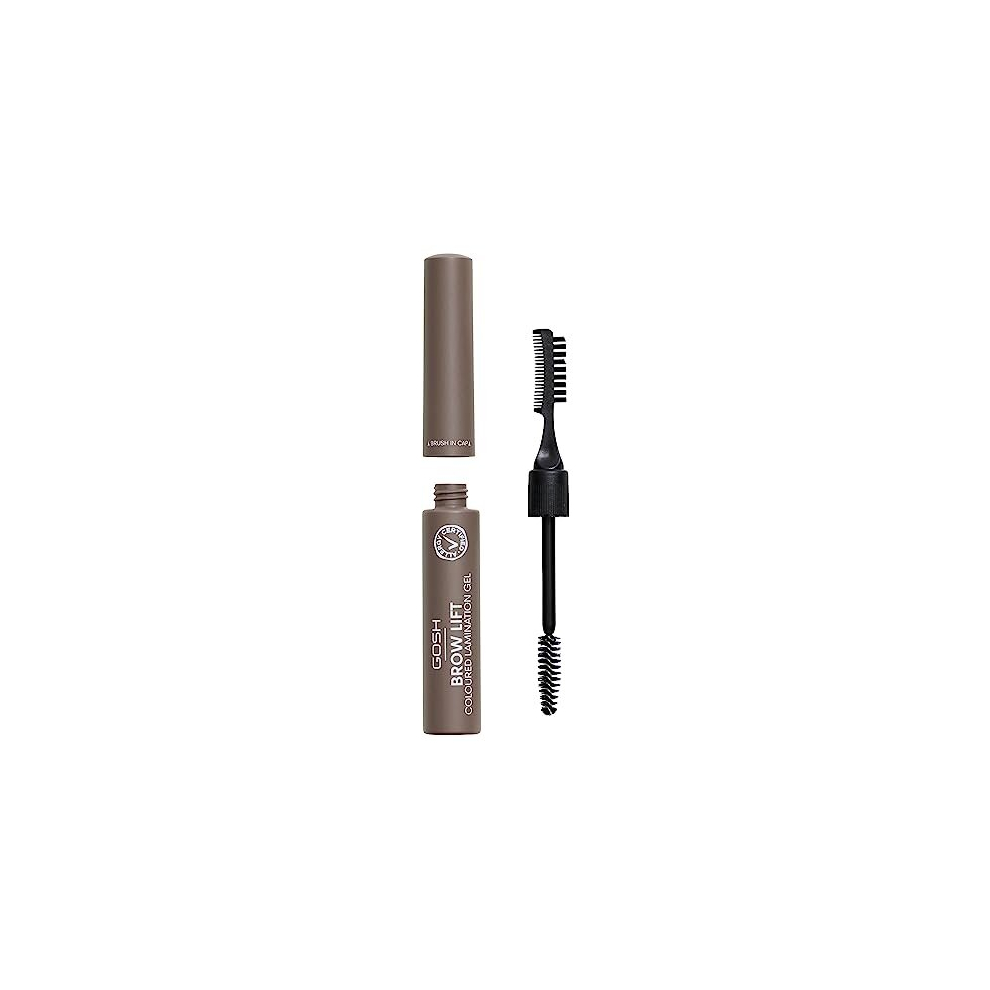 Gosh Brow Lift Lamination Eyebrow Gel With Colour, Vegan I Fixing Gel For Fast Flawless Brow Styling, With Salon Effect I Perfume-Free And Long-Lasting I