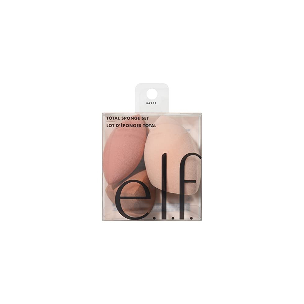 Total Sponge Set, Multi-use Makeup Sponge Set For Flawless Blending, Great For Powder Or Liquid Concealer & Foundation, Vegan & Cruelty-Free