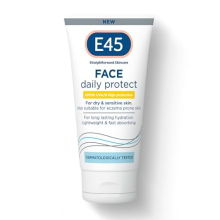 SPF Face Moisturiser - Hydrating Face SPF Moisturiser Formulated with UV Sun Filters UVA/UVB - E45 Face Cream with SPF 30 for Dry Skin, Sensitive Skin