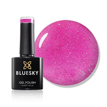Gel Nail Polish, Hot Pink Sparkle Pch36, Candy Pink, Glitter, Shimmer,Sparkle Long Lasting, Chip Resistant, 10 ml (Requires Drying Under UV LED Lamp)