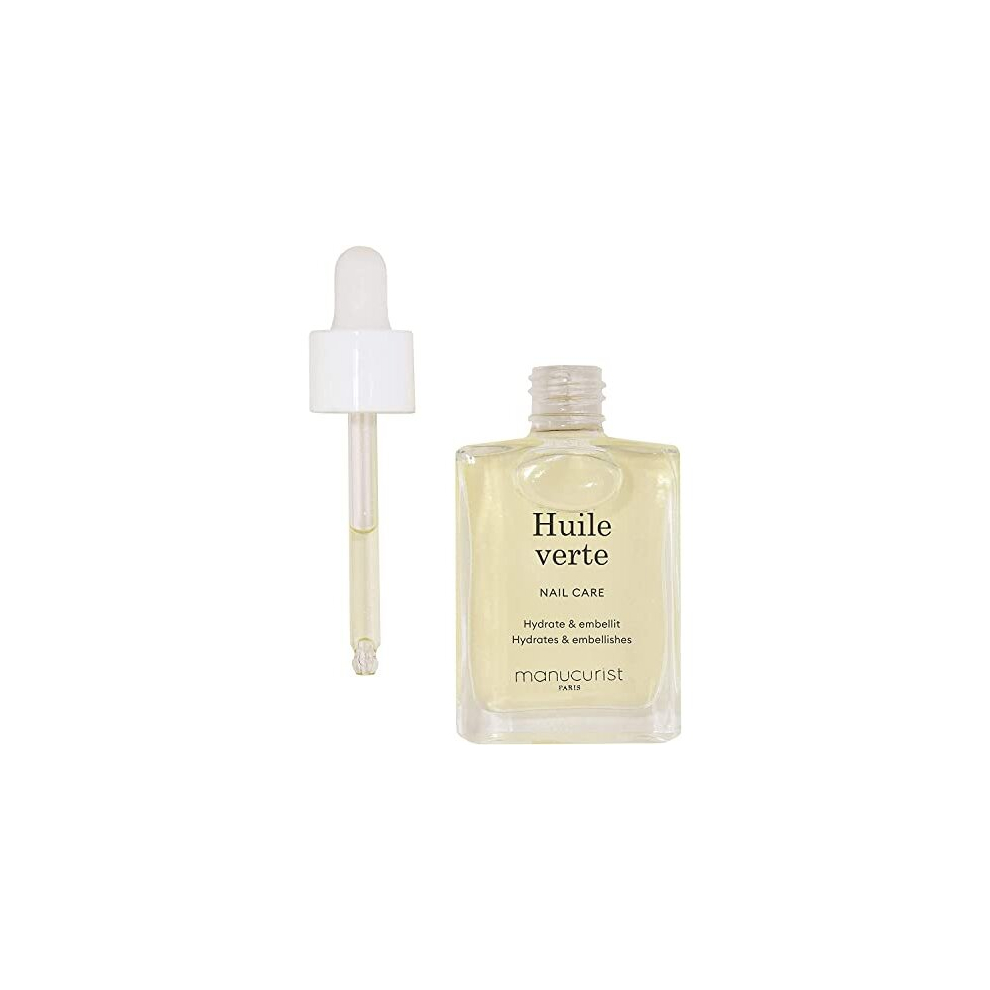 Manucurist Green Oil Nail Care - Nail & Cuticle Oil - Nourishes And Regenerates Nails And Cuticles - Promotes Growth - Blend Of 6 Oils - 99% Bio-Sourced - Nail