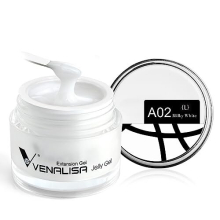 VENALISA 50ml Builder Nail Gel Kit Nail Art Acrylic French NailWhite Color Poly Gel Builder Extend Construction Jelly Poly Gel