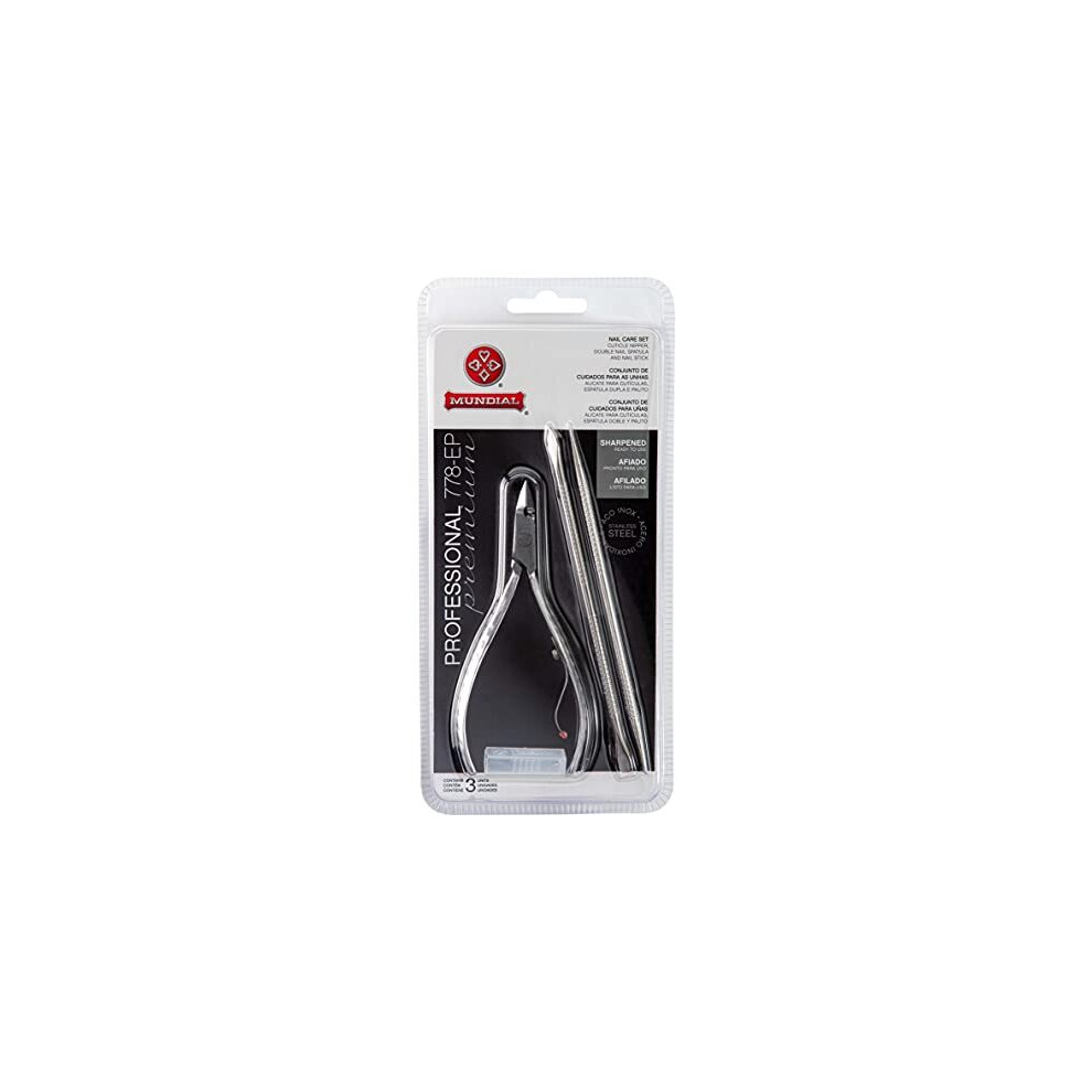 Mundial | Kit Cuticle Pliers + Trim + World Punch 778