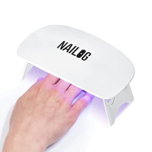 UV LED Nail Lamp, Mini 6W UV Light with USB Cable, Portable Nail Dryer Light for Gel Nails Polish Manicure, Handheld Nail UV Lamp for Curing