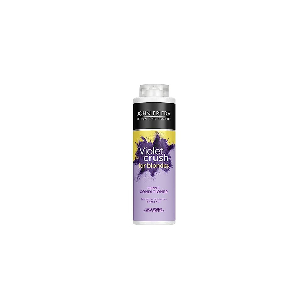 John Frieda Violet Crush For Blondes Toning Conditioner 500 Ml – Toner To Eliminate Brassiness Purple
