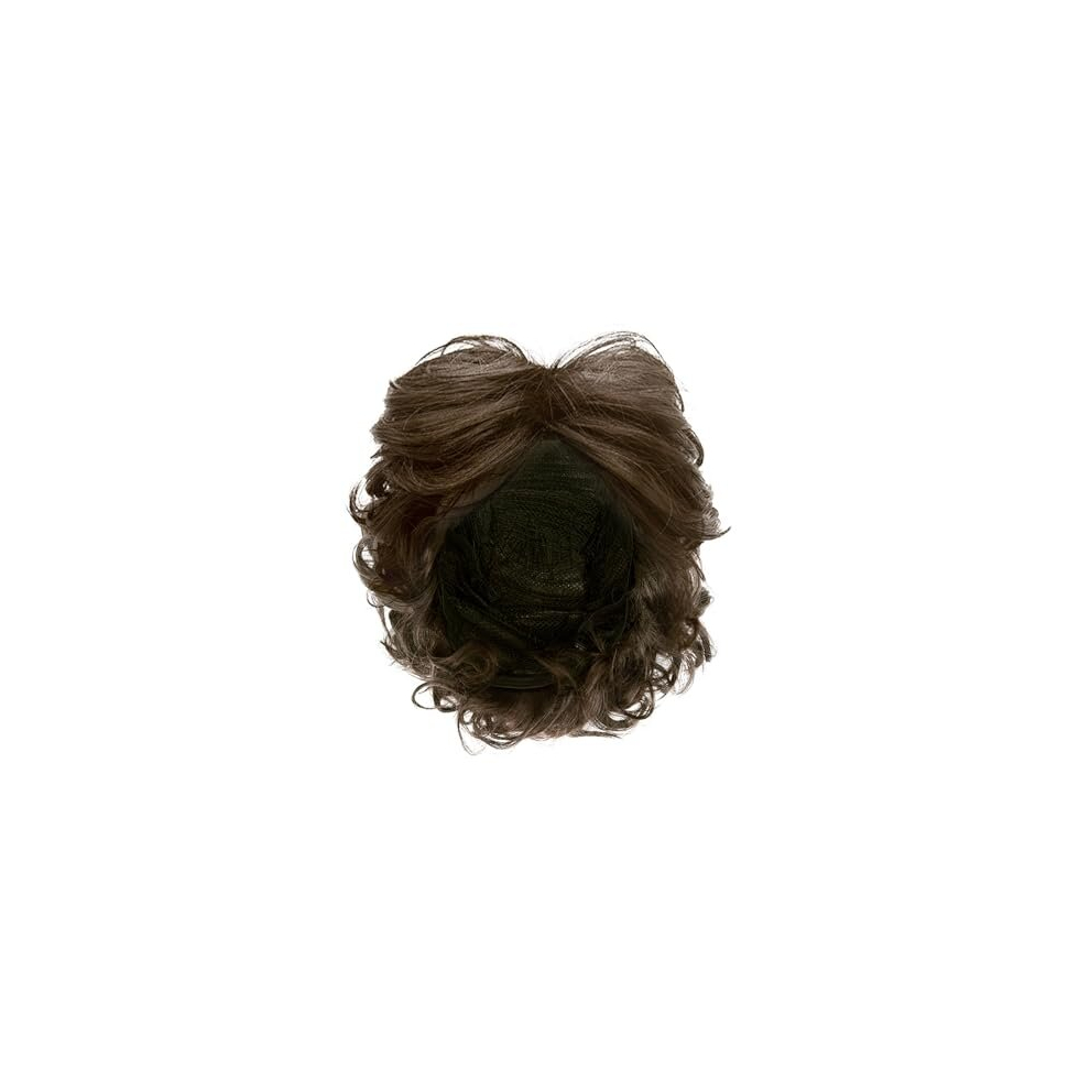 Mivaiun Unisex Red Mens Wigs Short Curly Fluffy Cosplay Halloween Character Costume Wig Laye Curly Afro Shaggy Wig Blonde 70S 80S Disco Dude Wig Handsome Men's Daily