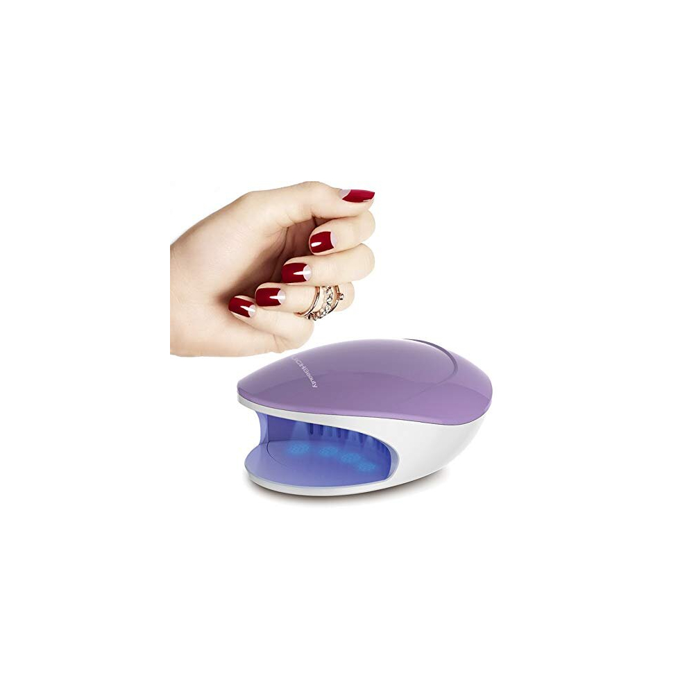 LED Air Nail Dryer, LED Nail Lamp, Mini-Sized Nail Polish Dryer with Fan and LED Light for Regular Nail Polishes Best for Kids, RAG-1439A