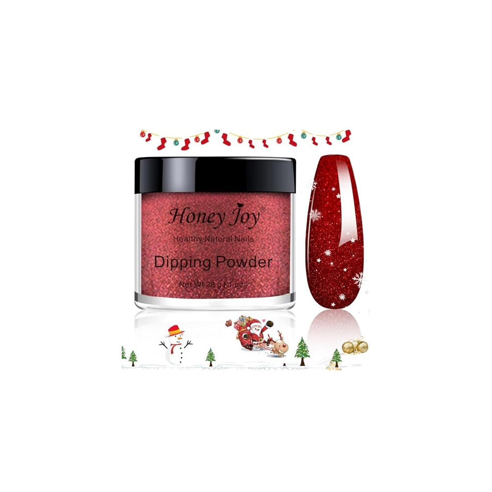 Honey Joy 28G/Box Colorful Dipping Powder Without Lamp Cure Nails Dip Powder Summer Gel Nail Color Powder Natural Dry (No.29)