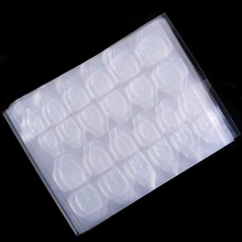 1200 Pcs Breathable Adhesive Tabs Fake Nail Glue Sticker 50 Sheets Super Sticky Double Sided Tips (Germany Jelly Gel) Flexible for Acrylic False Nails