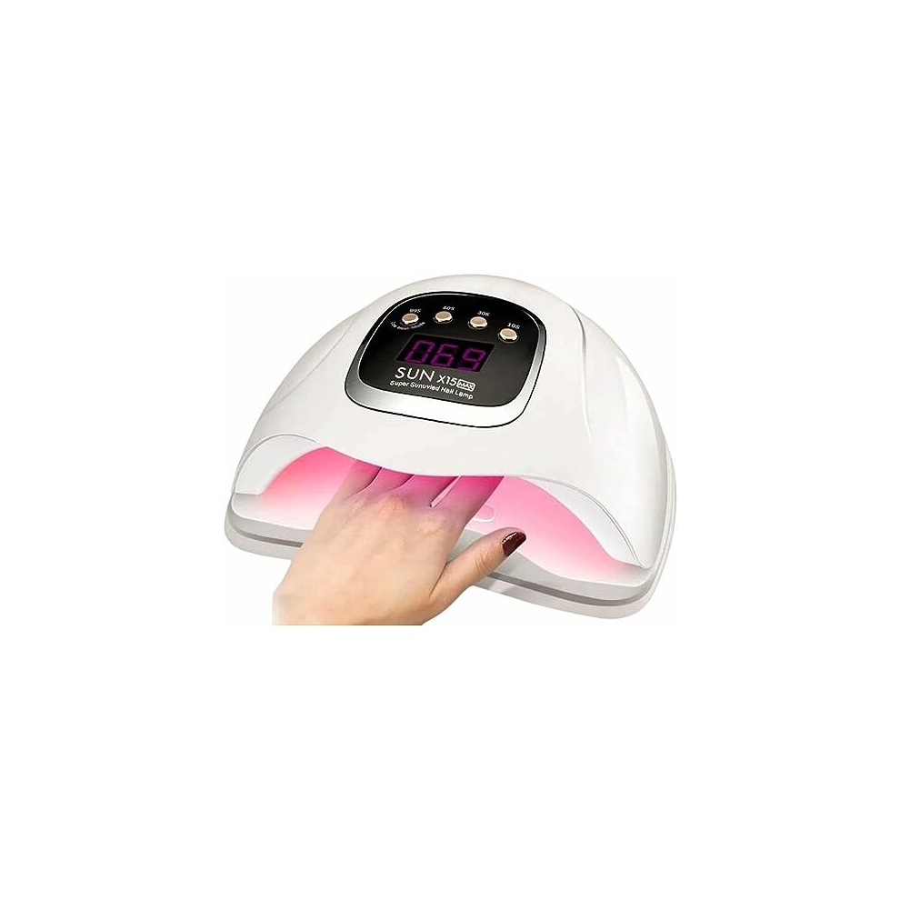 280W UV LED Gel Nail Lamp, Professional UV LED Light Dryer for Nails Gel Polish with 66 Beads, Fast Gel Nail Curing Light Auto Sensor 4 Timer Setting