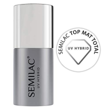 Top Mat Total Nail Polish | 7 ml | Innovative UV LED Top Coat Soak Off Gel Nail for Color Protection | Matt Finish and Transparent | Easy to Apply,