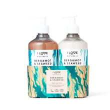 Naturals Hand Care Duo Bergamot and Seaweed with Natural Essential Oils of Orange and Basil, Hand Wash 500ml and Hand and Body Lotion 500ml