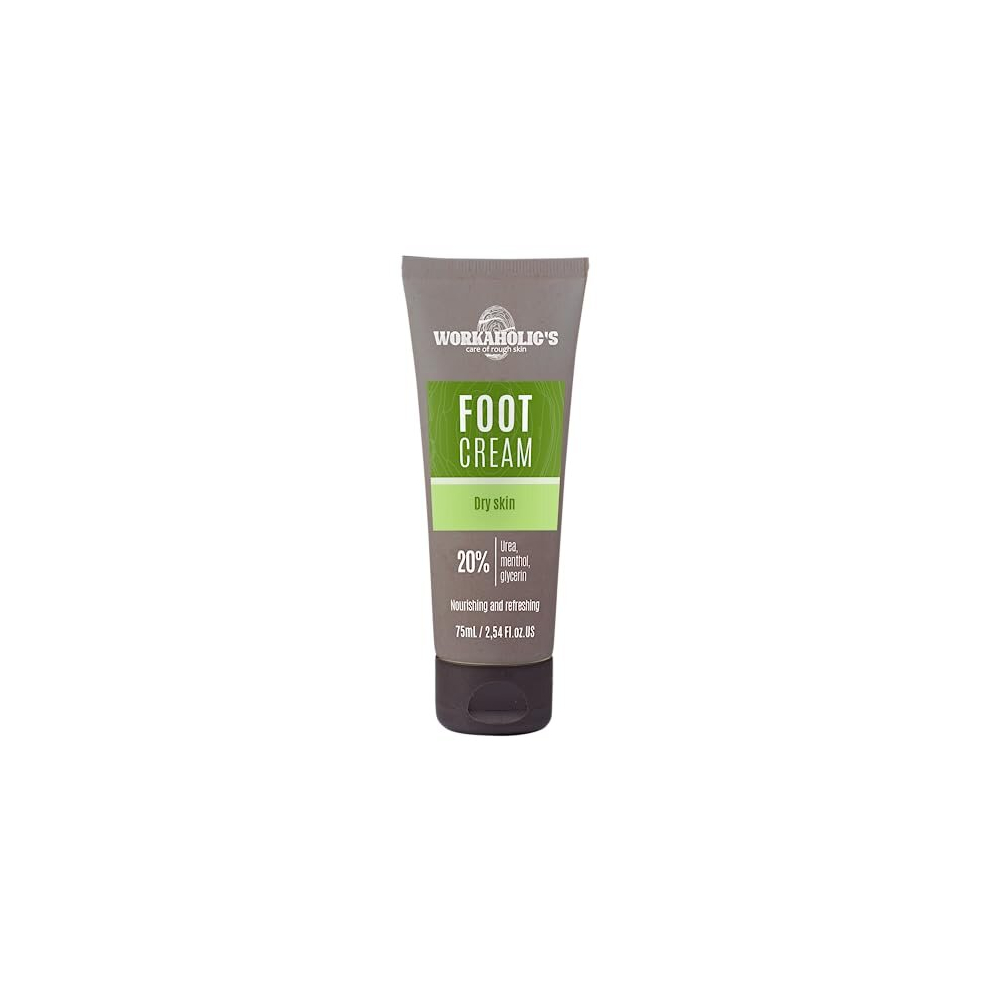 Workaholic's Care Of Rough Skin Cream Workaholic's Premium 20% Urea Complex Food With Glycerin, Almond Oil, Shea For Dry Cracked Feet, 75Ml