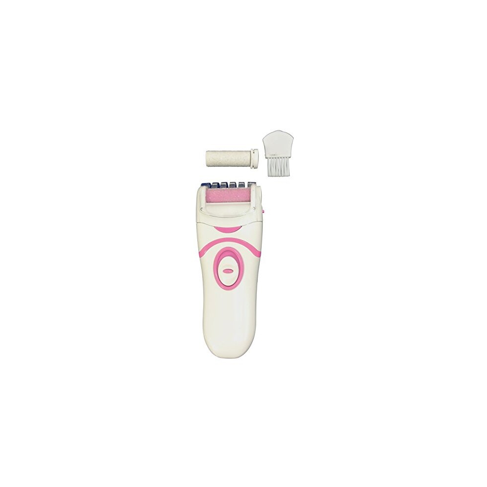 Intertonic Powerful Callus Remover Battery Operated Professional Pedicure Device, Includes 2 Rollers