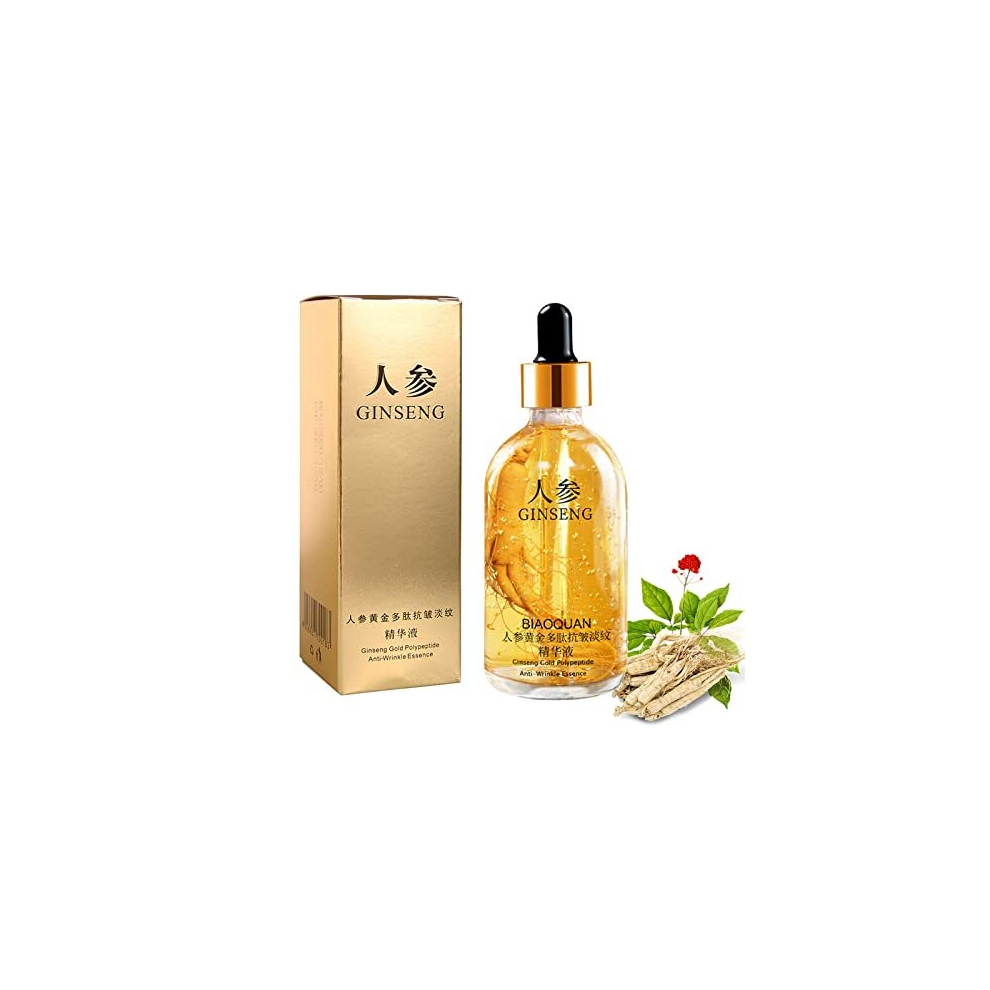 Ginseng Serum,Ginseng Polypeptide Anti-Ageing Essence,Ginseng Face Oils and Serums, Ginseng Essence Water Anti-Wrinkle Serums for All Skin,Tightening