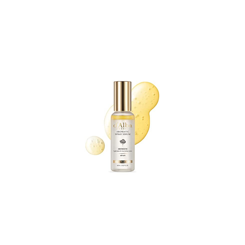 d'alba Piedmont| Italian White Truffle First Aromatic Spray Serum, Vegan Skincare, Hydrating and Elasticity Facial Mist for dry sensitive skin, Glow