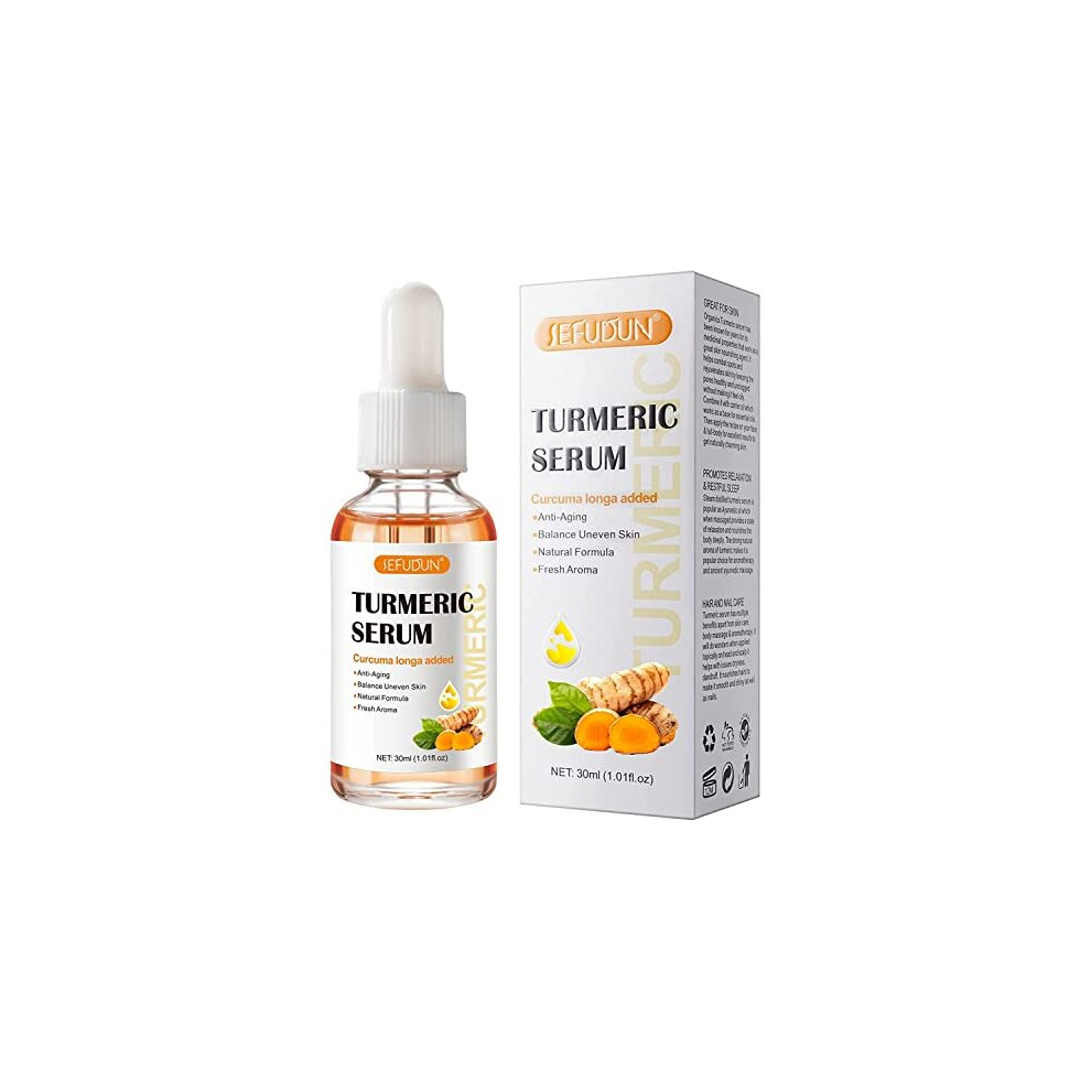 Hzzyj Turmeric Spot Corrector Serum Oil, Turmeric Serum For Spots Remover,Brightening Skincare For Hyperpigmentation, Acne Scars & Age Spots Dark
