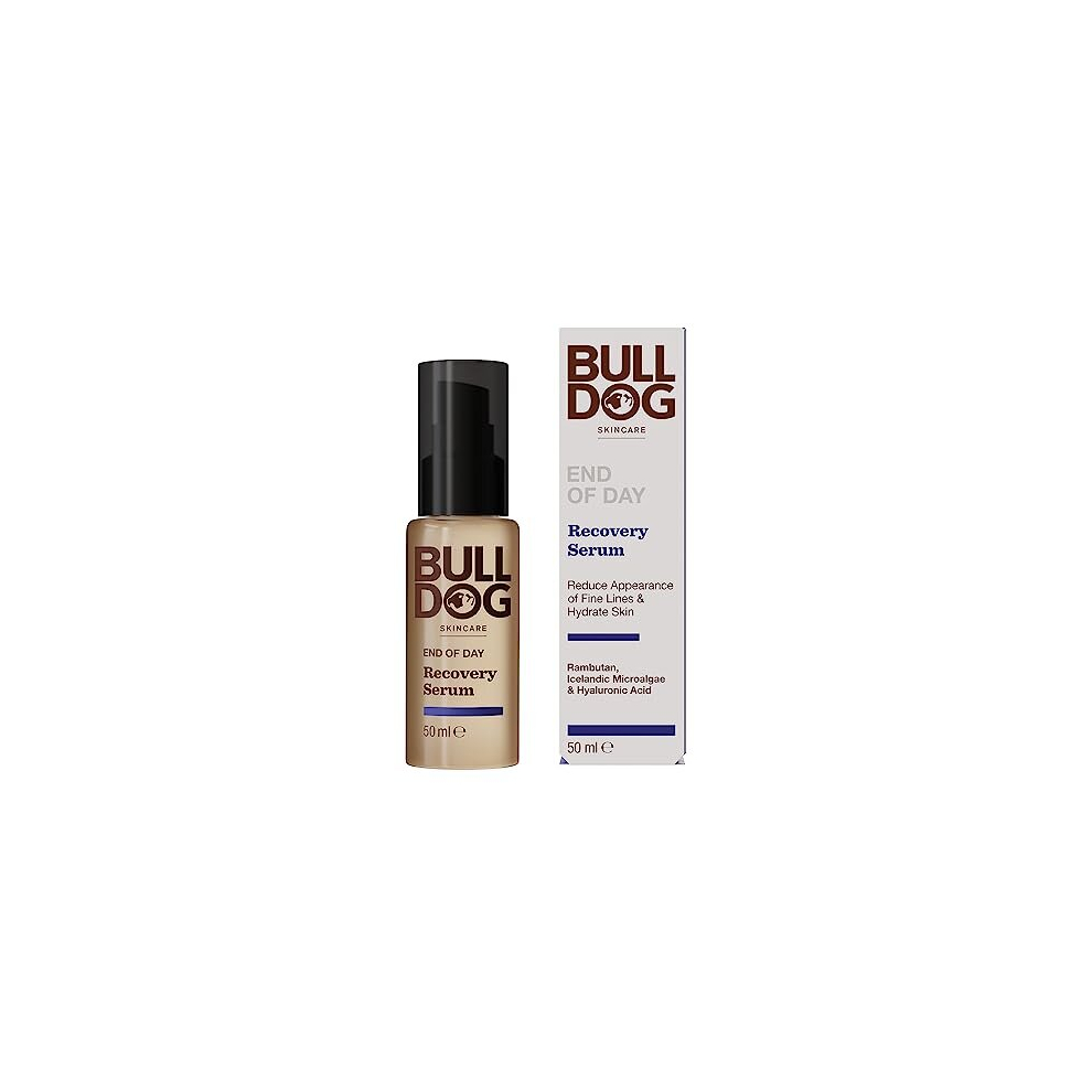 BULLDOG SKINCARE End of Day Recovery Serum for Men, 50ml | Overnight hydrating serum, to reduce appearance of fine lines and wrinkles, with hyaluronic acid & natural origin ingredients - Image 7