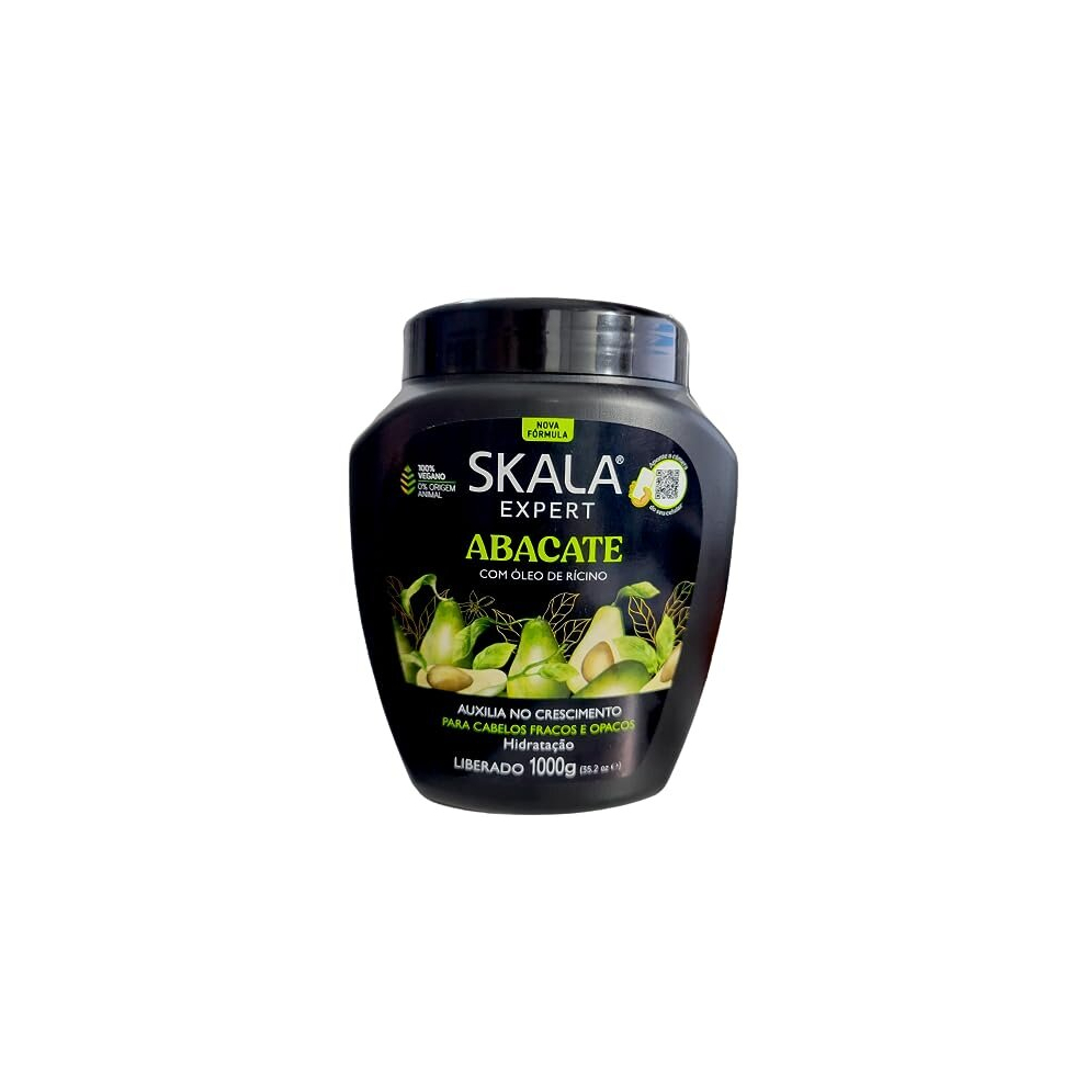 Abacate, Cream Care Creme Tratamento Condicionador -Skala, 1Kg.