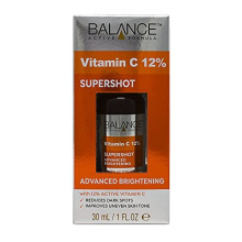 12% Vitamin C Advanced Brightening Supershot Serum (30ml) - Reduces Dark Spots & Improves Uneven Skin Tone.