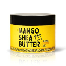 Mango Whipped Shea Body Butter - 10 oz / 300 gr - Effective on Skin, Hair, Body, Face, with Almond Oil, Shea Butter, Vitamin E, for All Skin Types,