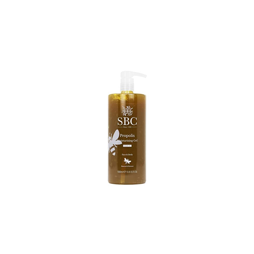 Sbc Skincare Propolis Moisturising Gel Â 1000Ml | Lightweight Propolis Gel Moisturiser For Face And Body | Nurturing Propolis Gel For Irritated Or Sensitive Skin