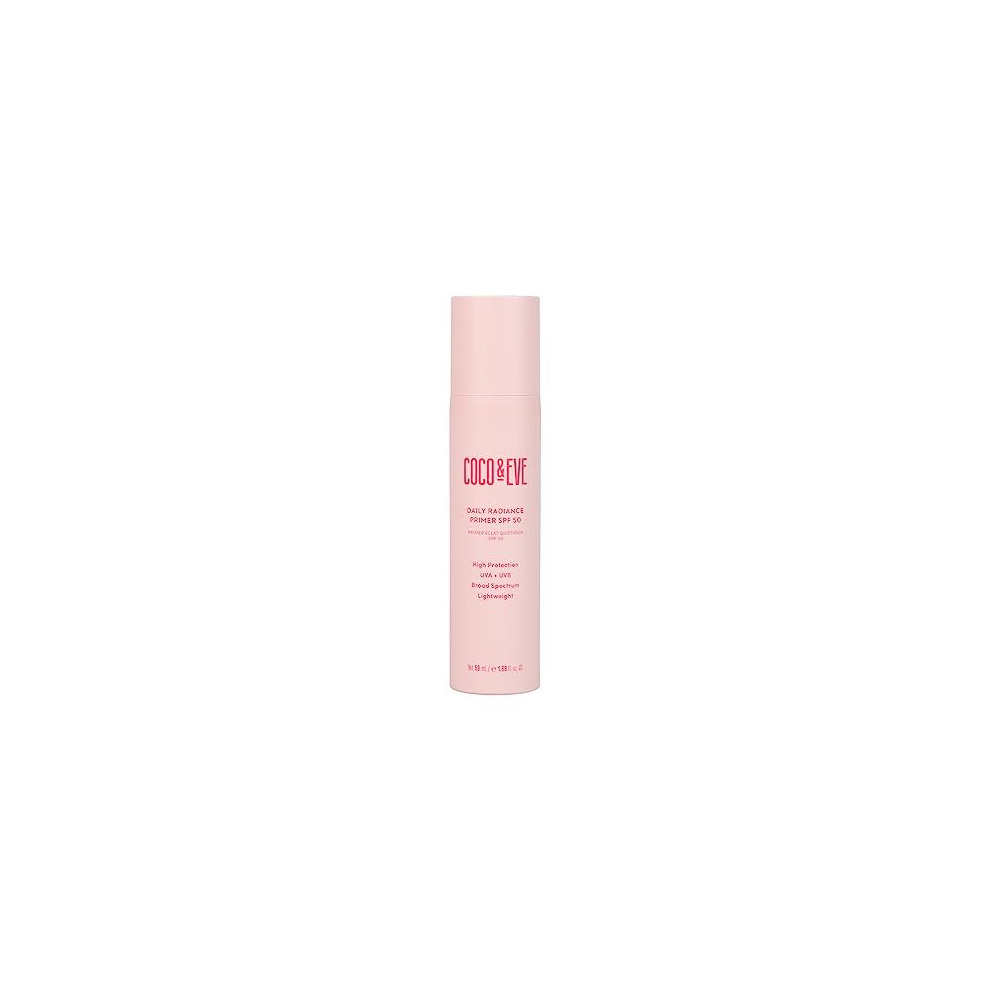 Daily Radiance Primer SPF50 Sunscreen. Tinted Primer with SPF 50 for Sunscreen Protection Against UVA UVB. Antioxidants, Niacinamide for Radiant Skin