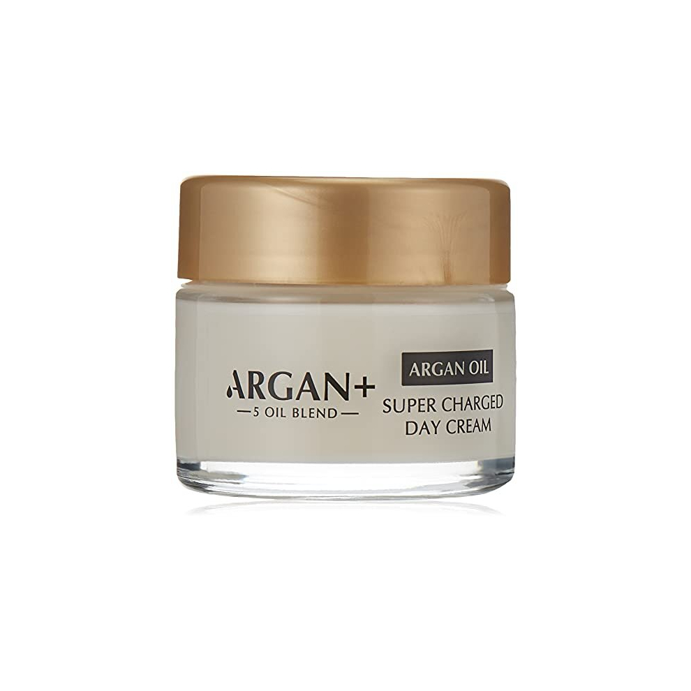 ARGAN Supercharged Day Cream, Nourishing Moroccan Argan Oil Vegan Skin Cream, 50ml