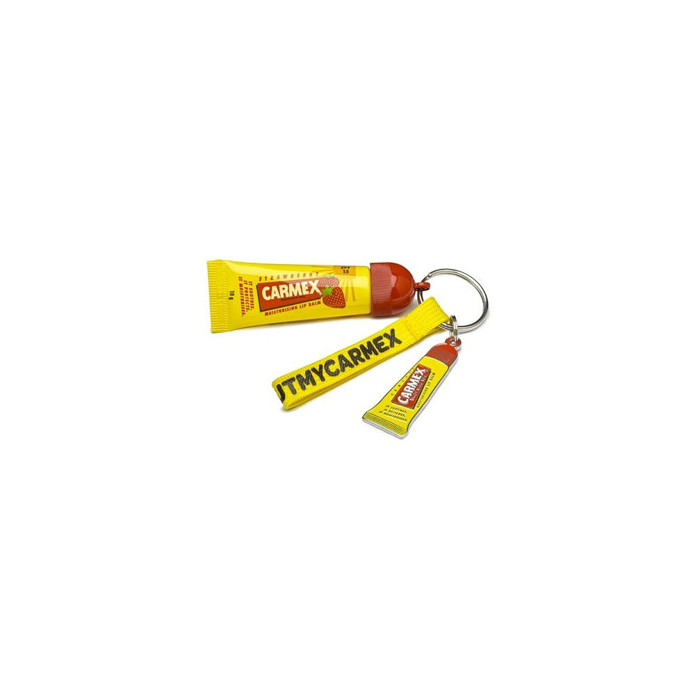 Limited Edition Keyring Set (incl Strawberry Tube) Softens & Hydrates Lips