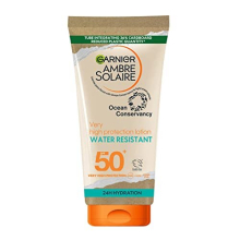 Ambre Solaire SPF 50+ Water Resistant High Protection Sun Cream Lotion, Sun Protection Factor 50 +, Non Sticky Sunscreen, UVA & UVB Protection,