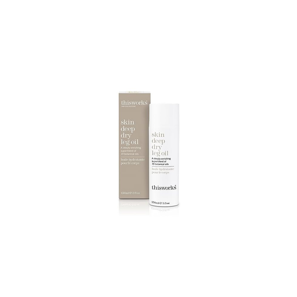 Skin Deep Dry Leg Oil, 150 ml - Body Oil for Dry Skin - Nourishing Body Moisturiser Enriched with 19 Essentials Oils including Sandalwood, Jojoba,