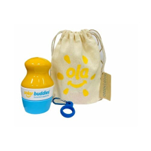 Bag Bundle Solar Buddies Refillable Roll On Sunscreen Suncream Applicator Bag Bundle With Applicator Carabina Clip For Families, Kids, Adults, Travel