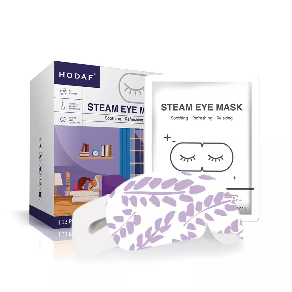 NEW UPDATED 12 Pcs Gentle Steam Eye Mask | Lavender Self Heating Gentle Warm Steam Eye Mask for Dry Eyes| Masks for Dark Circles, Relaxation and Puffy