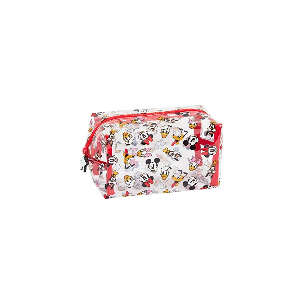 Mickey Mouse Minnie Mouse and Friends Clear Cosmetics Bag for Girls Womens Transparent Make Up Bag School Pencil