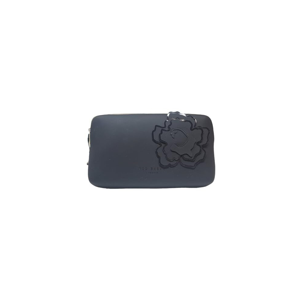Jelika Magnolia Silicone Make up Cosmetic Bag in Black