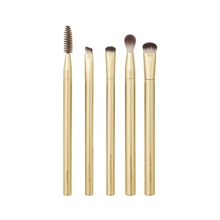 EcoTools Precious Metals Brightening Eye Kit Przisions-Make-up-Pinsel fr Lidschatten, Augenbrauen und Liner, umweltfreundliches Make-up-Pinsel-Set,