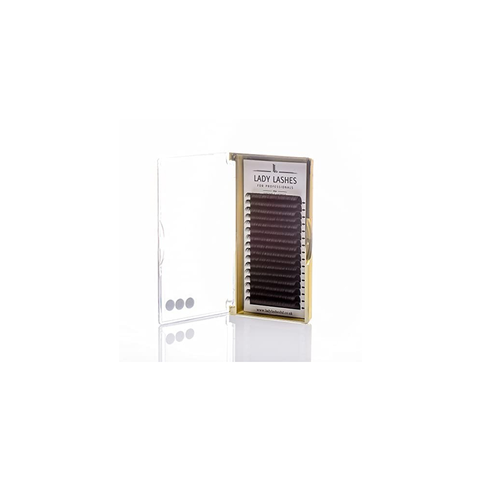 Lady Lashes Individual Lashes - Easy Fanning Self Fanning Lashes D 0.07 - Cluster Lashes - Eyelashes Individual - Cluster Eyelash Extensions - Lashes