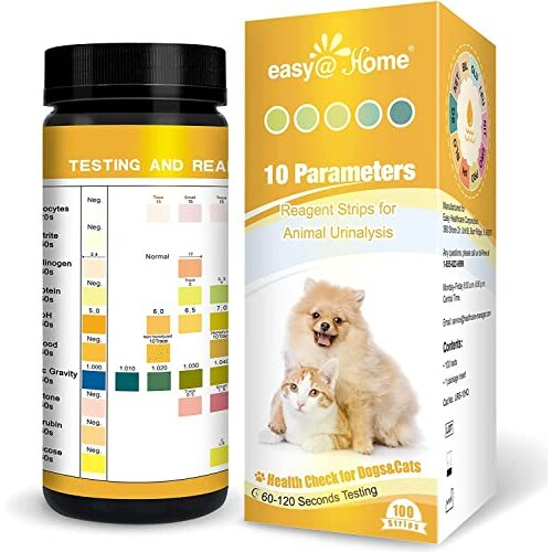Vet Pet Urine Test Strips 10 Parameters Animal Urinalysis Reagent