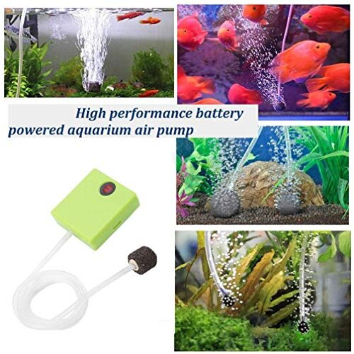 Oxygen Pump Aquarium Air Pump Aerator Portable dry Battery Operated