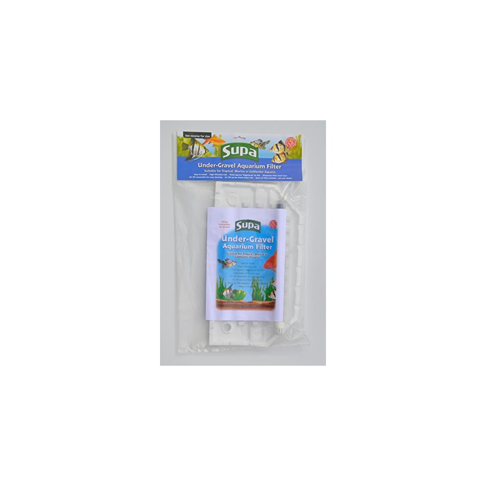 17 inch by 9 inch Bow Front Under-Gravel Aquarium Filter, Suitable For Tropical, Marine or Cold Water Aquariums/Fish Tanks, Made In The UK,