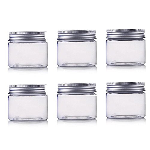 150ml / 5Oz Jars PET Plastic Empty Cosmetic Containers Jars Cases with ...