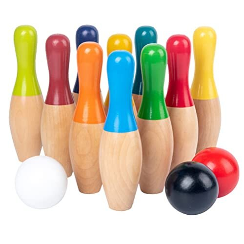 Bowling Games Skittles 25 * 20 * 10 Lawn Bowling Games Wooden Backyard ...