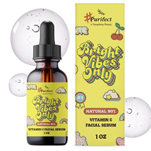 Purifect Bright Vibes Only Vitamin C Facial Serum with Vitamin E Oil, Vitamin C Serum Brightens Young Skin, Prevents Sun Damage, Skin Brightening