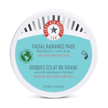 Facial Radiance Pads – Daily Exfoliating Pads with AHA that Help Tone & Brighten Skin – Compostable for Daily Use – 28 Pads